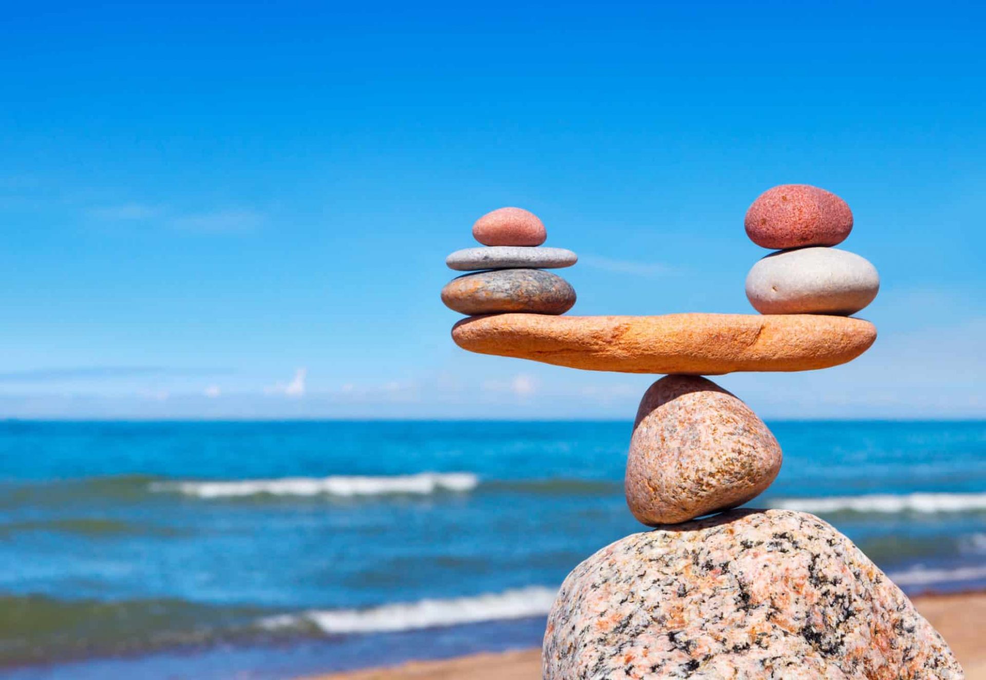 Concept,Of,Harmony,And,Balance.,Balance,Stones,Against,The,Sea.